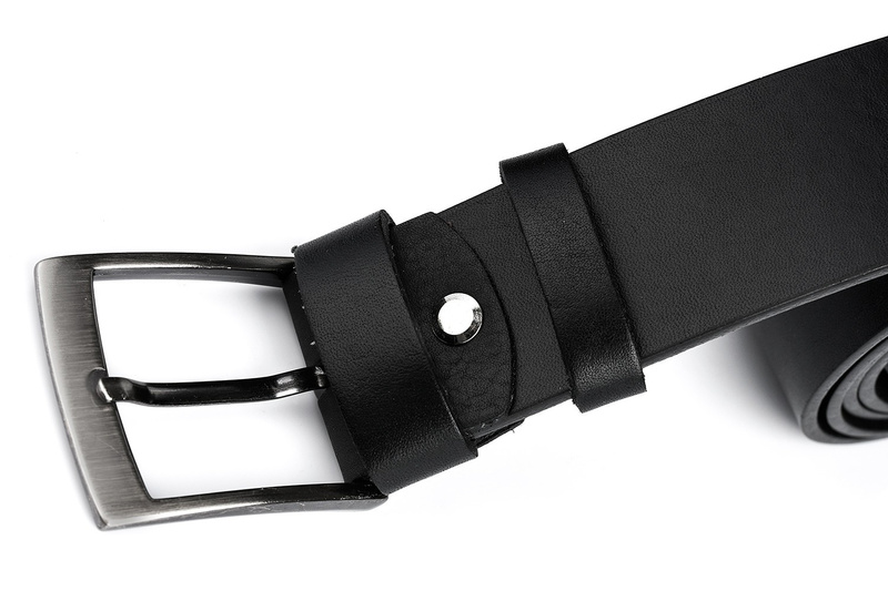 Beltimore Leder Facilleous Black Belt Schwarz Premium E14: Farben - Schwarz, Größe der Streifen - R.100-115 cm