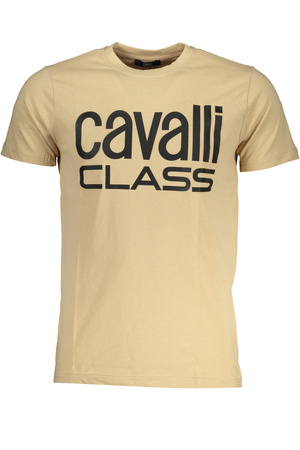 CAVALLI CLASS HERREN-KURZÄRMELIGES T-SHIRT BEIGE