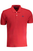 LA MARTINA MEN&#39;S RED SHORT SLEEVED POLO SHIRT