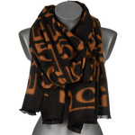 Brown Large Women's Warm Cotton Scarf Original AX-116