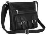 Leather men's messenger