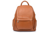 Leather urban women's backpack, spacious and stylish