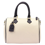 Leather elegant large women's shoulder bag