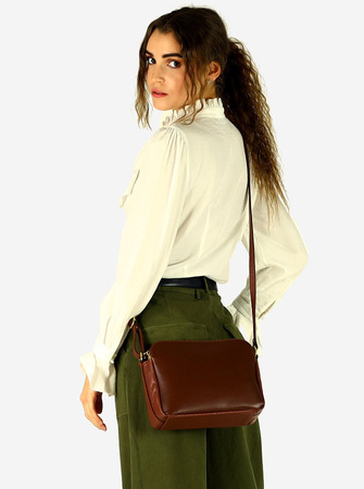 Women's leather messenger bag - MARCO MAZZINI