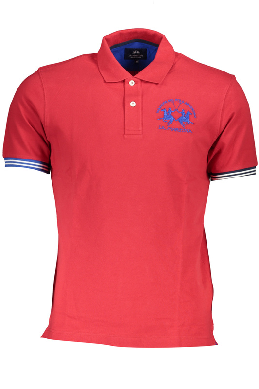 LA MARTINA HERREN-POLOSHIRT MIT KURZÄRMELN, ROT