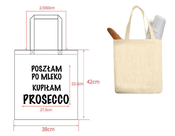 Bawełniana torba typu shopper bag