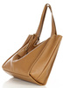 Modny skórzany shopper MAZZINI - Portofino Max camel