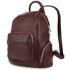 Leather urban women's backpack, spacious and stylish