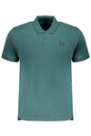 GIAN MARCO VENTURI GREEN MEN&#39;S SHORT SLEEVED POLO SHIRT