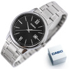 Men's steel watch with date by CASIO