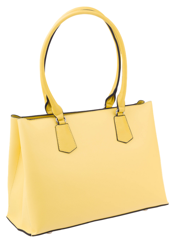 David Jones? trapezoid shopper on long handles eco leather