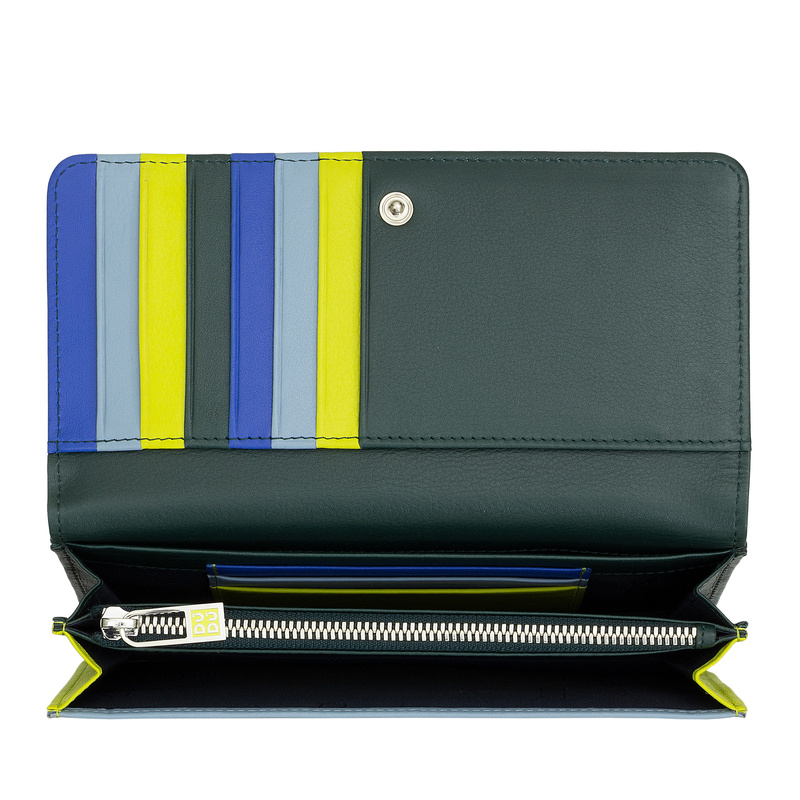 Women's RFID multi-colour soft leather purse by DUDU, bag model with coin and credit card carrier, new dudubags collection