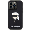 Karl Lagerfeld KLHCP14X3DRKINK iPhone 14 Pro Max 6.7" czarny/black hardcase Rubber Ikonik 3D