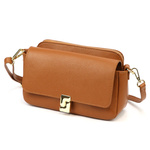 Leather elegant women's crossbody messenger bag