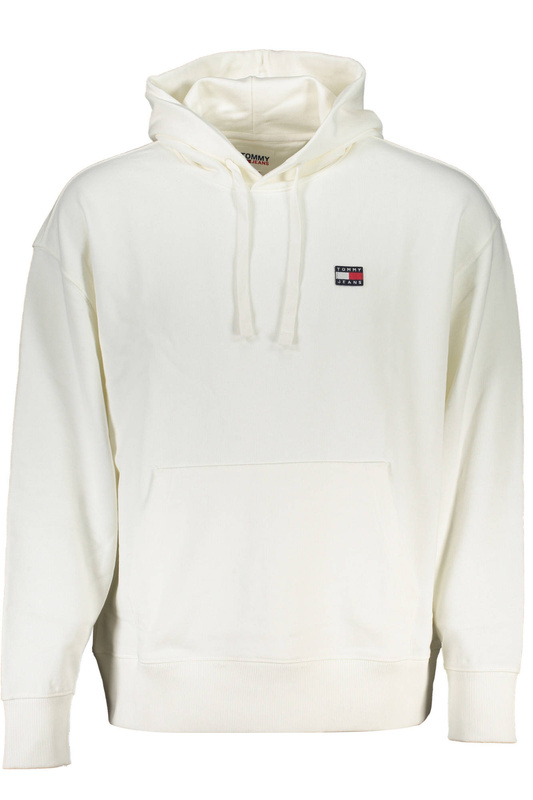 TOMMY HILFIGER MEN&#39;S WHITE ZIPLESS SWEATSHIRT