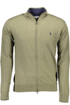 US POLO CARDIGAN MAN GREEN