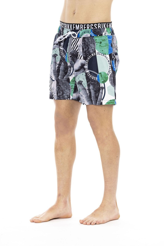 Swimwear Marke Bikkembergs Beachwear Modell BKK1MBM15 Farbe Schwarz. Bekleidung Herren. Saison: