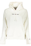 TOMMY HILFIGER WOMEN&#39;S WHITE SWEATSHIRT WITHOUT ZIP