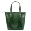 Damen Echtleder Handtasche MiaMore 01-011 CROCO