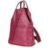 Spacious stylish leather shoulder bag and purse