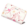 Women's roomy wallet with flowers in eco leather by Eslee