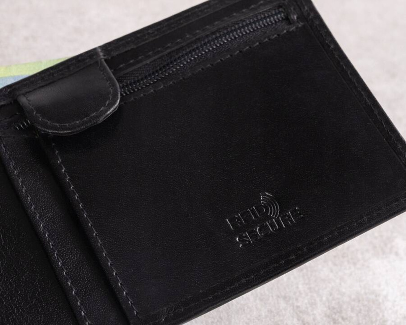 Leather wallet RFID ROVICKY PC-107-BAR-2519