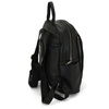 Women's capacious leather functional backpack