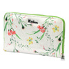 Women's roomy wallet with flowers in eco leather by Eslee