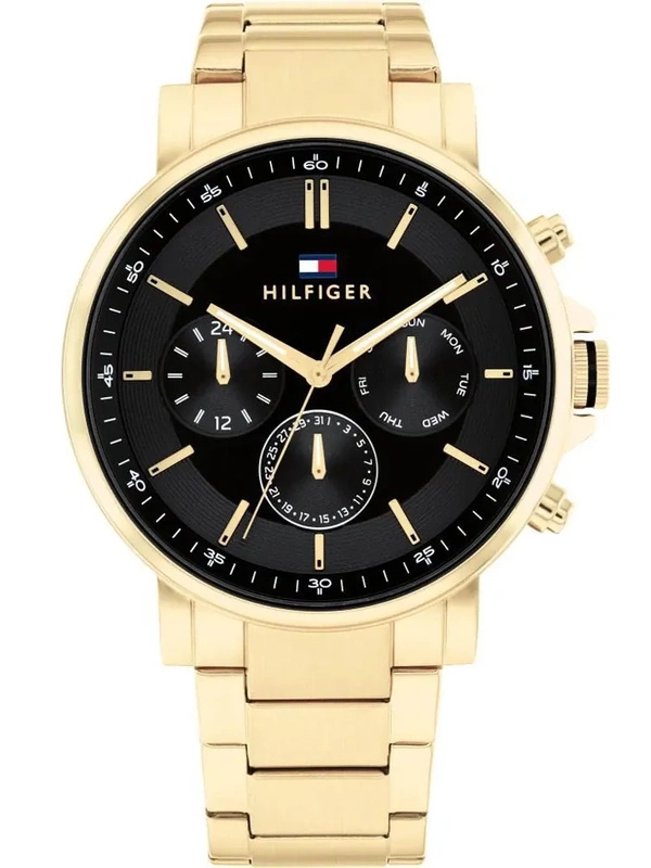 Stilvolle Herrenuhr mit Datum TOMMY HILFIGER