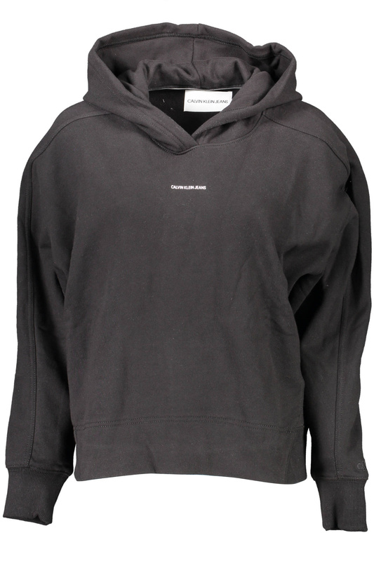 CALVIN KLEIN SWEATSHIRT WITHOUT ZIP WOMAN BLACK