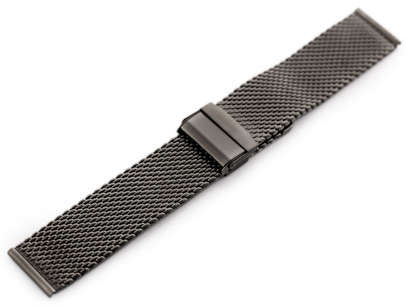 Pacific 10 bracelet - HQ mesh - graphite 20mm