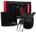 Leather's wallet and belt set PIERRE CARDIN ZM-PC