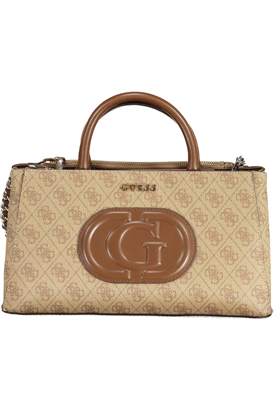 GUESS JEANS WOMEN&#39;S BAG BEIGE