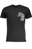 CAVALLI CLASS HERREN-KURZARM-T-SHIRT SCHWARZ