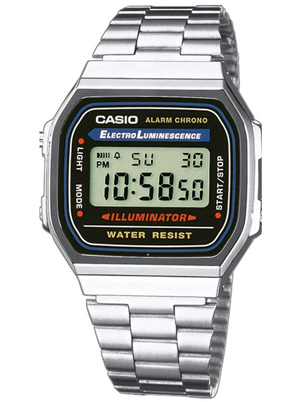 ZEGAREK MĘSKI CASIO A168WA-1A (zd088a) - KLASYKA