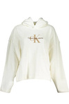 CALVIN KLEIN WOMEN&#39;S SWEATSHIRT WITHOUT ZIP WHITE