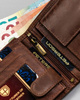 Men's genuine leather wallet Peterson PTN N992-BE-MOUNTAIN