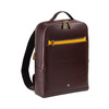 Men’s elegant business backpack Colorful Baltimora by DUDU made in genuine leather with trolley strap. Double anti-theft zipper and laptop holder until 13 inches.