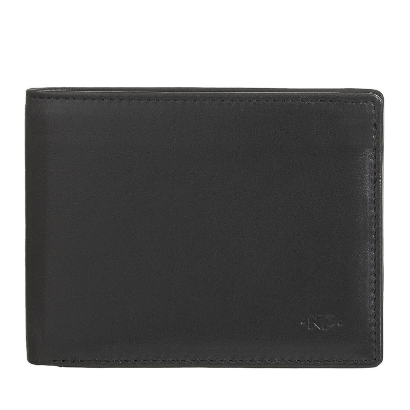 Nuvola Pelle Mens Wallet No Coin Pocket in Leather Slim with 8 Credit Card Slots Holder