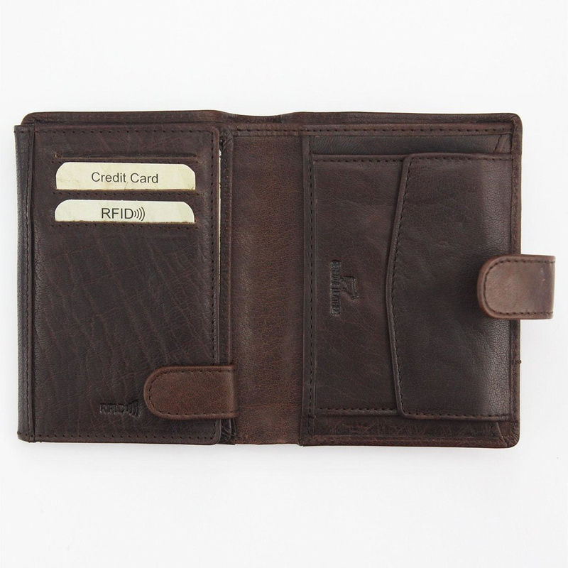 Men's genuine leather wallet EL FORREST 988-623 RFID