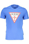 GUESS JEANS MEN&#39;S SHORT SLEEVE T-SHIRT BLUE