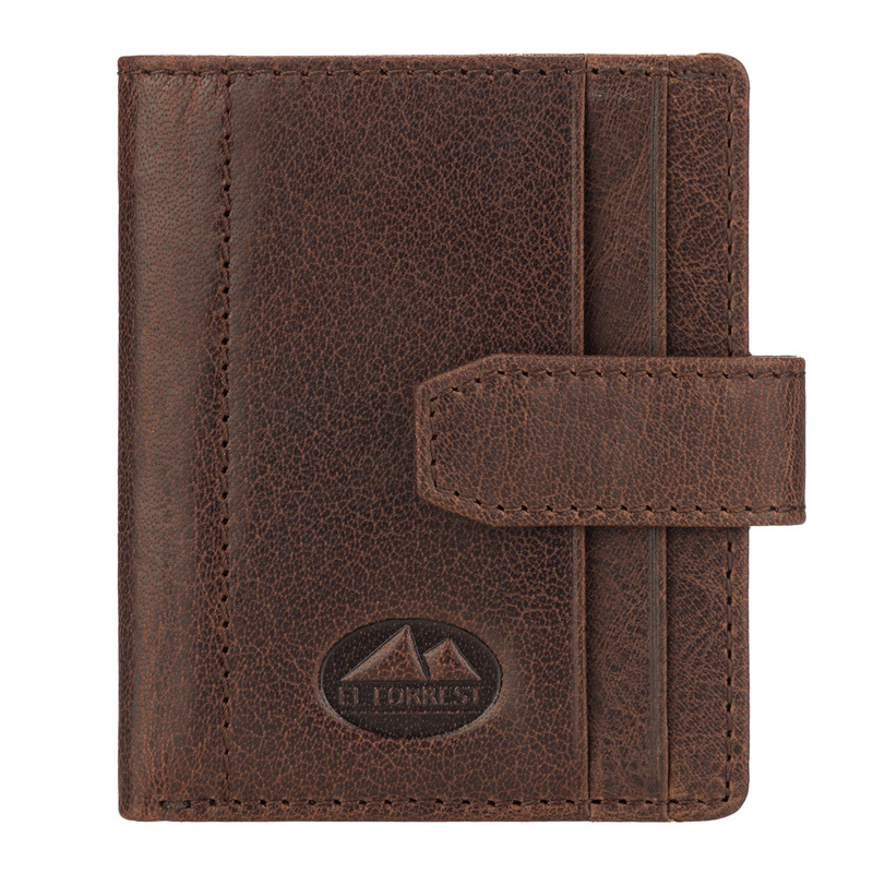 Leather men's card case by EL FORREST ` RFID