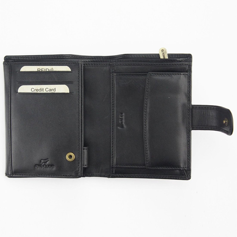 Men's genuine leather wallet EL FORREST 988-623 RFID