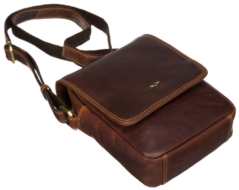 Men's genuine leather sachet Peterson PTN TB-708-COM