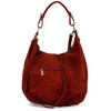 Maroon Vera Pelle suede A4 leather handbag bag K51