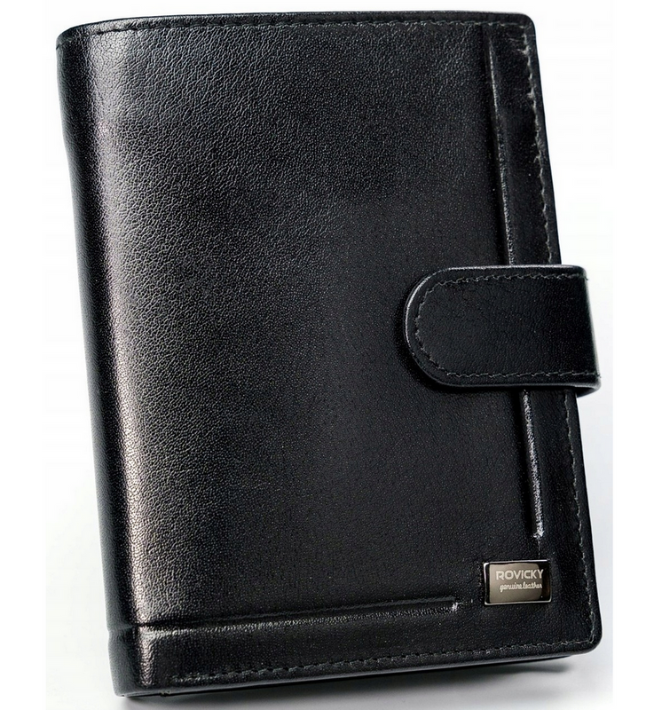 Men's genuine leather wallet Rovicky PC-106L-BAR