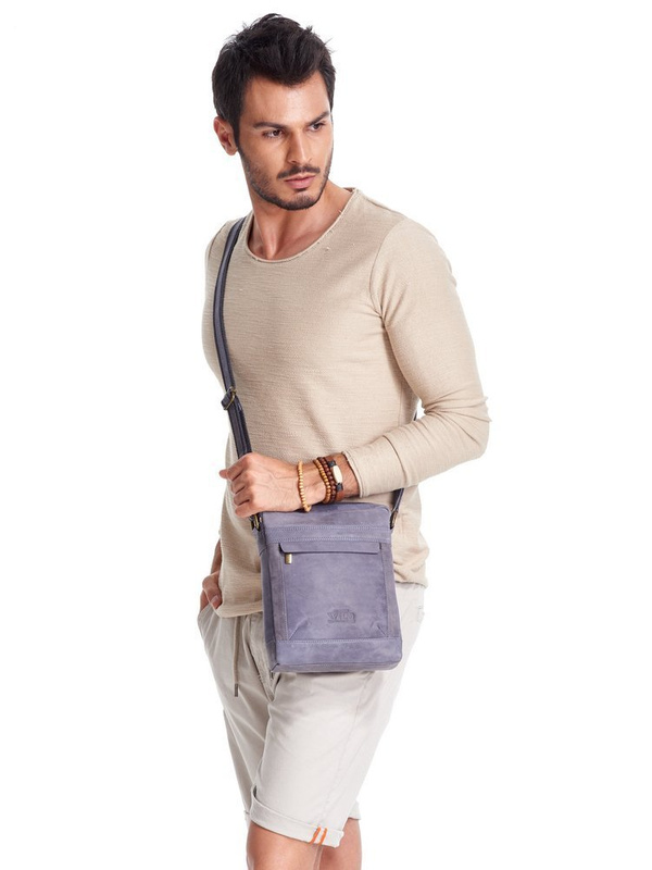 Leather city bag, messenger for men, Always Wild