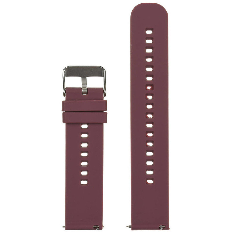 U27 rubber watch strap - purple/silver - 22mm