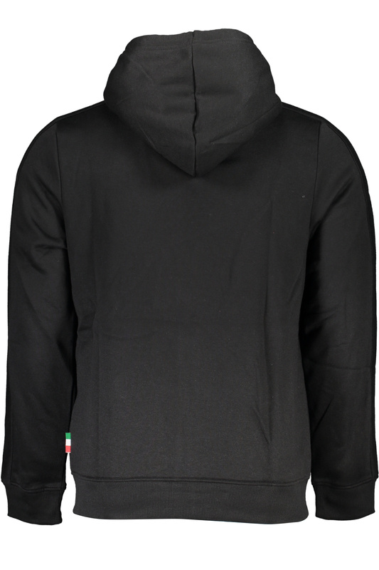 GIAN MARCO VENTURI MEN&#39;S BLACK ZIP SWEATSHIRT