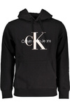 CALVIN KLEIN MEN&#39;S BLACK ZIPLESS SWEATSHIRT